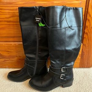NWT Black Riding Boots